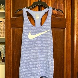 Nike blue tank top with racer back